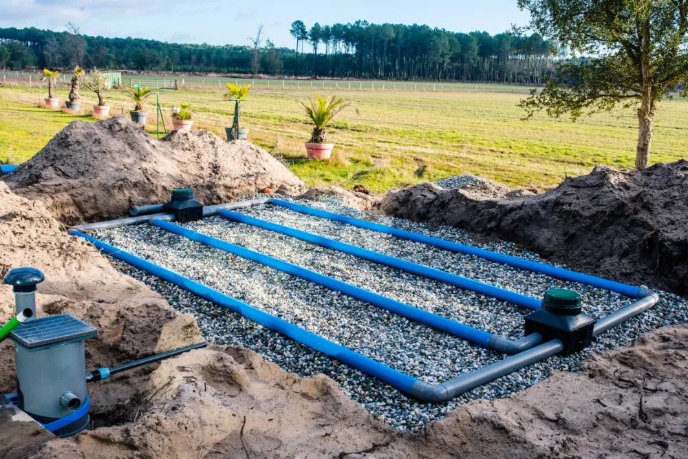 Micro-station d'épuration à Vérines